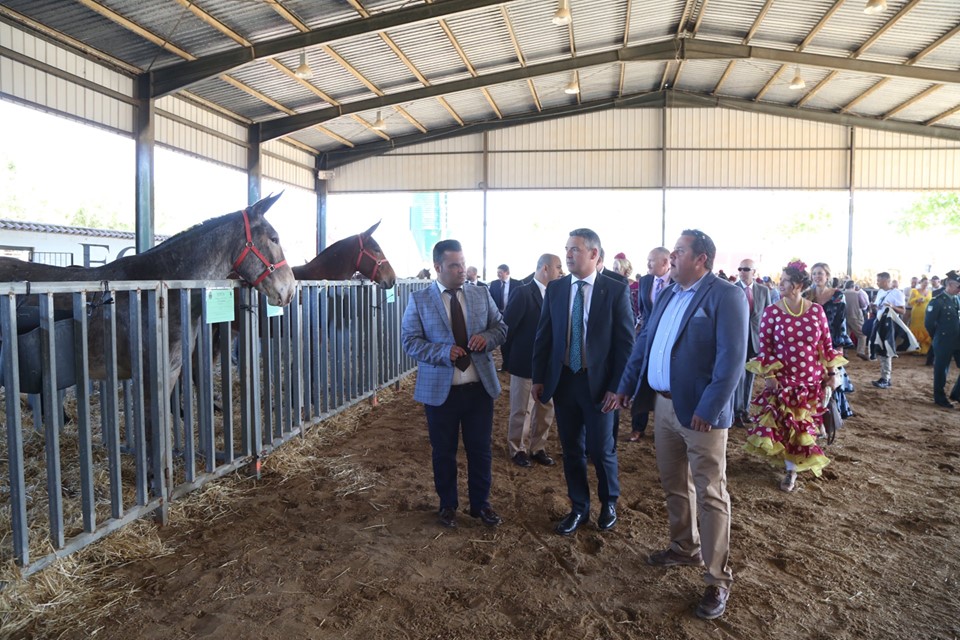 La II Feria de Trato de Ganado de la Feria de Rota 2019 abre sus puertas hasta el domingo en la Escuela Municipal de Hípica