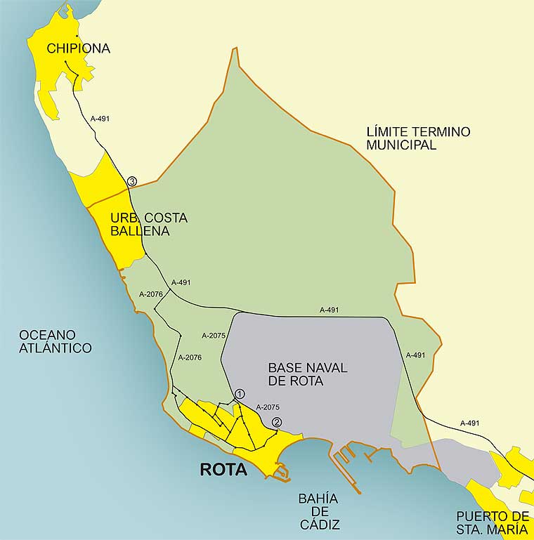 Mapa de Accesos a Rota