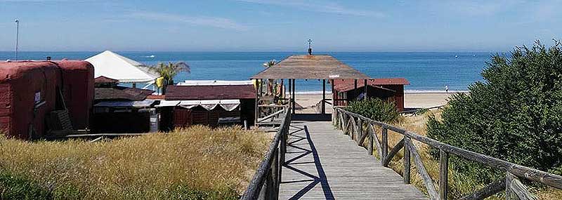 Acceso al Chiringuito Las Dunas, Rota