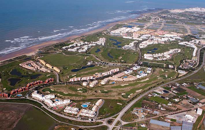 Vista aérea de Costa Ballena Rota