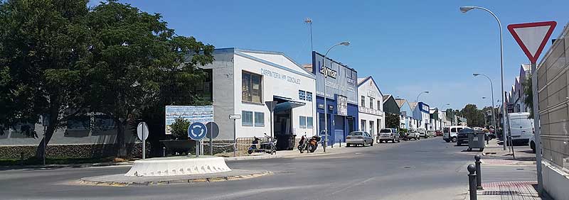 Vista del polígono industrial de Rota