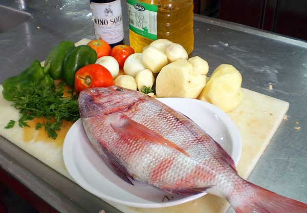 Ingredientes para la Urta a la Roteña